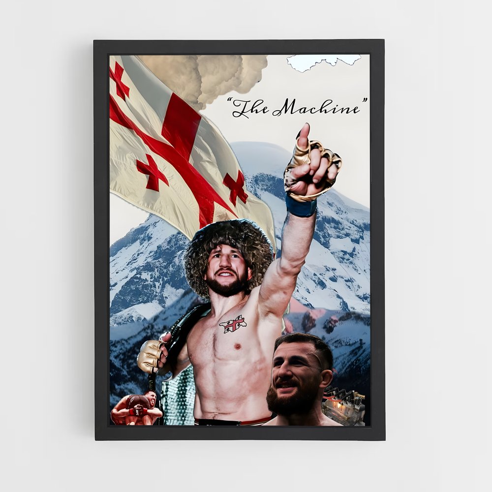 Poster L'Honneur du Lutteur – affiche MMA (vue 2)